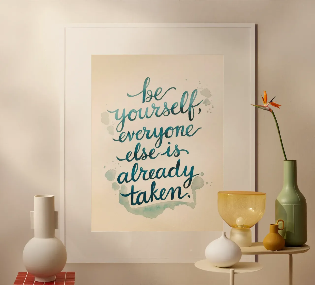 Be yourself, everyone else is already taken hahnemühle by logic