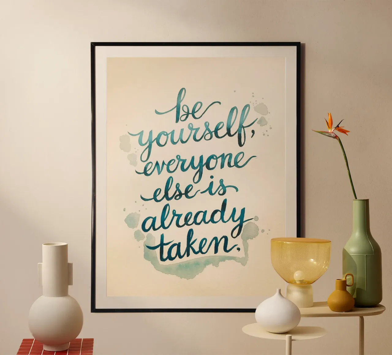 Be yourself, everyone else is already taken hahnemühle by logic