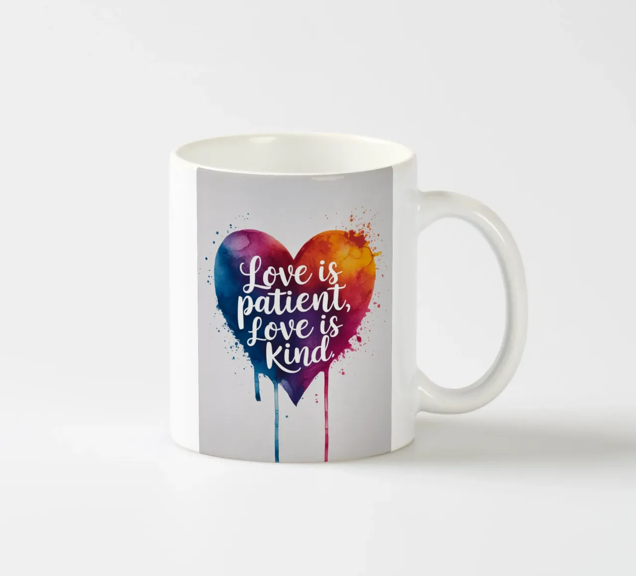 L'amore è paziente, l'amore è gentile tazza in ceramica da logic