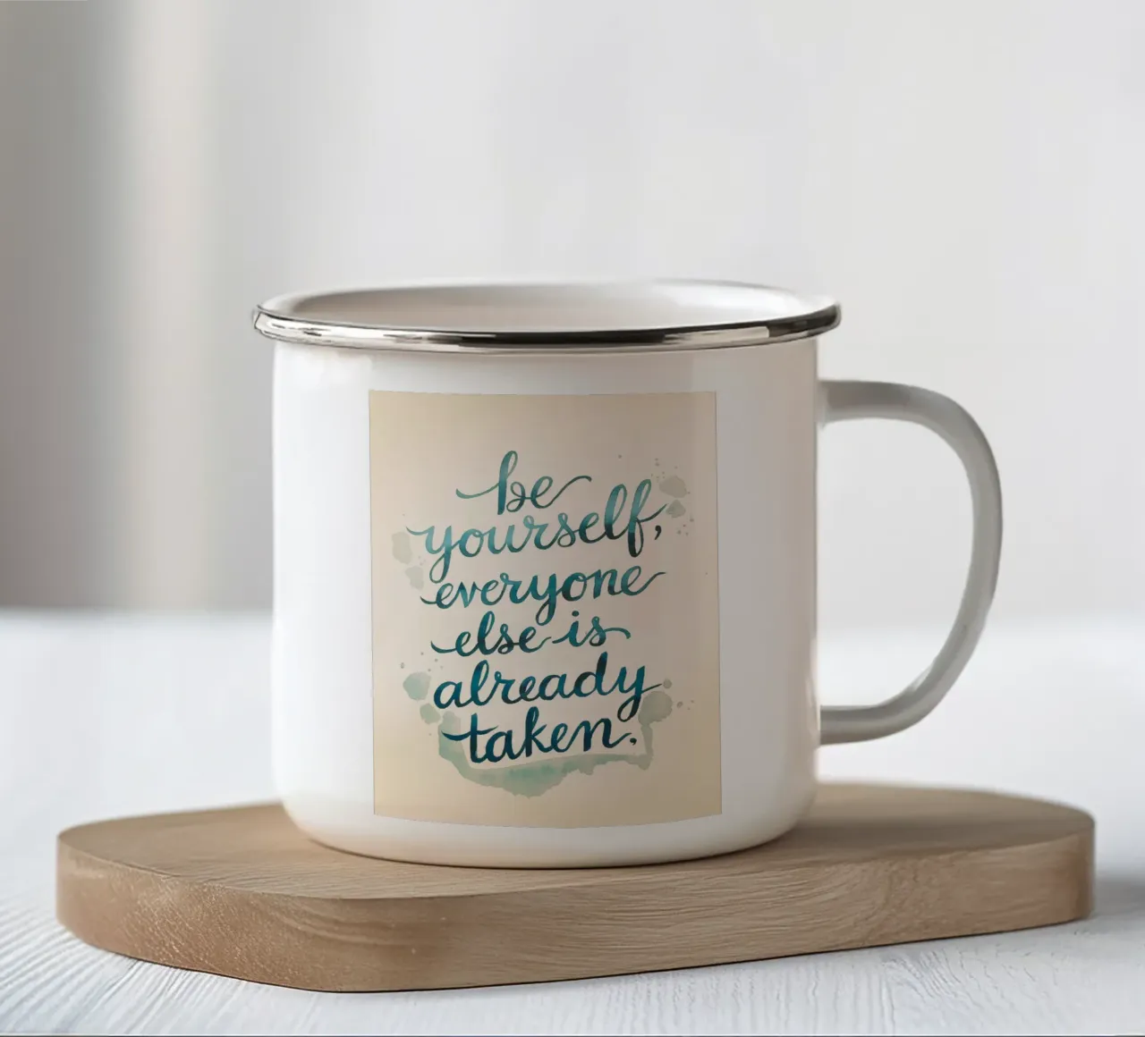 L'amore è paziente, l'amore è gentile tazza in smalto da logic