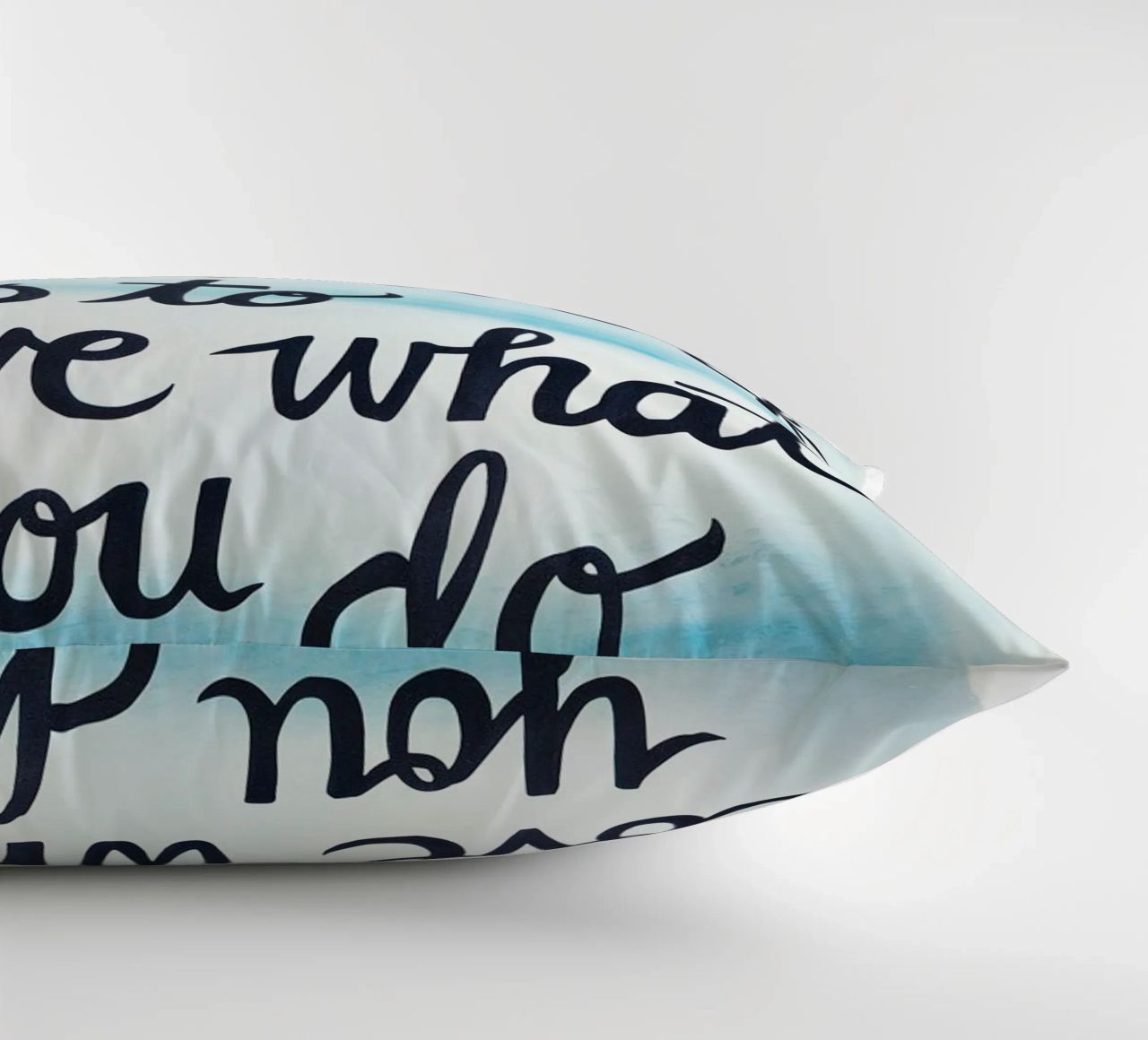 The only way to do great work is to love what you do. decorative cushion by logic