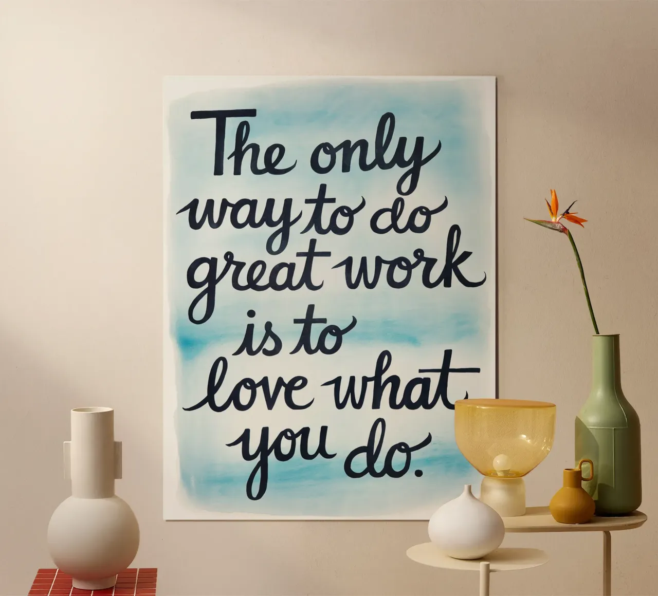 L'unico modo per fare un ottimo lavoro è amare ciò che si fa. carta hahnemühle da logic