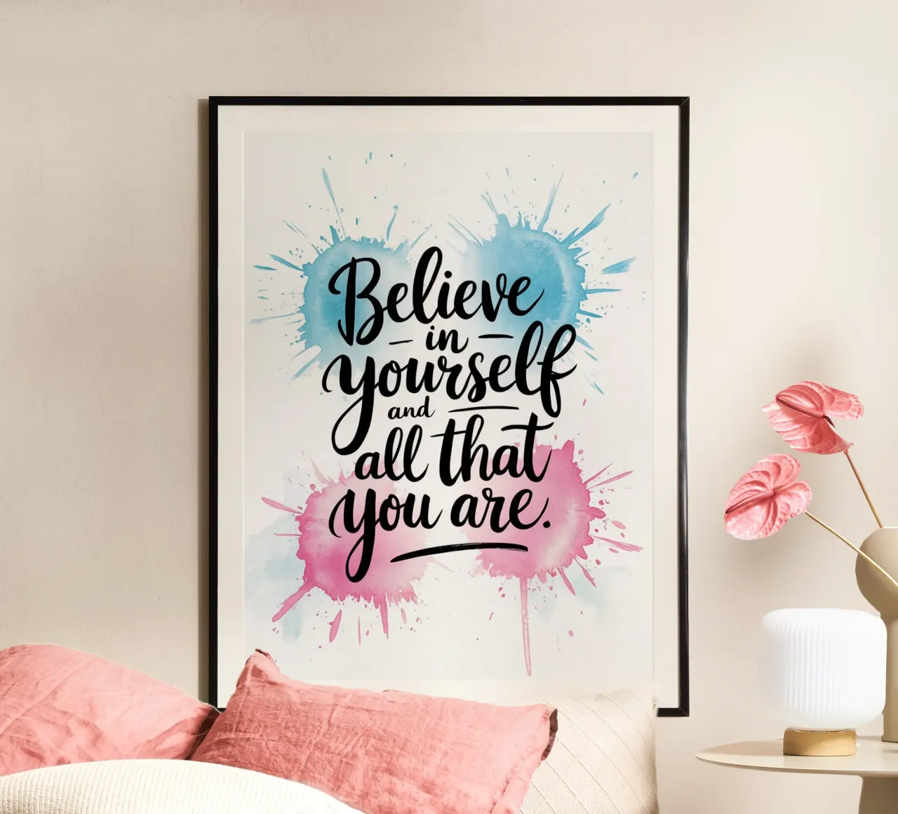 Croire en soi et en tout ce que l'on est poster de logic