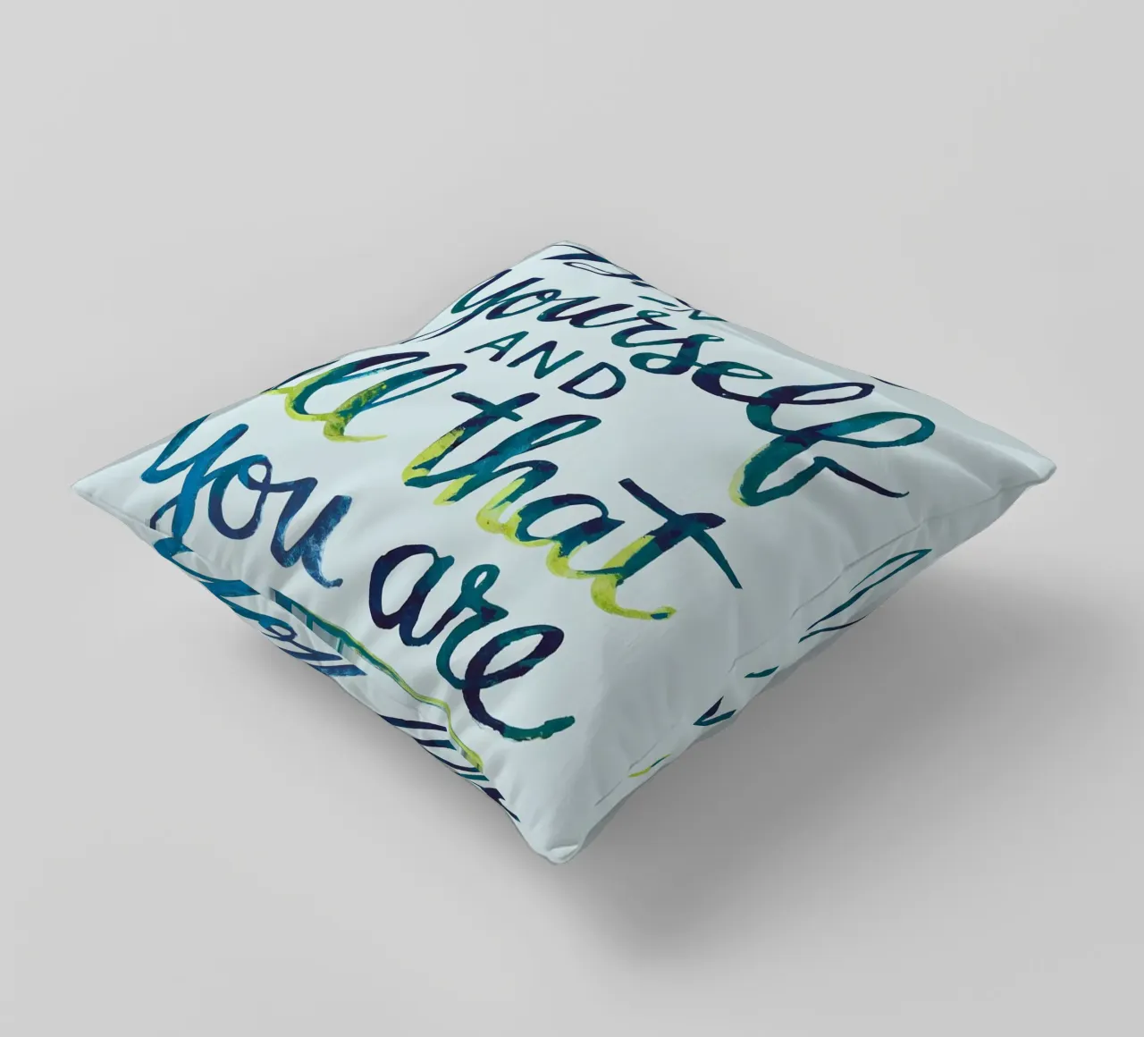 Believe in yourself and all that you are decorative cushion by logic