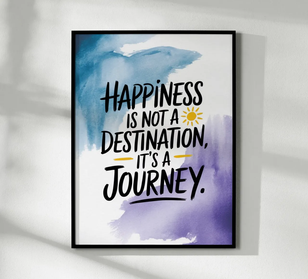 Le bonheur n'est pas une destination, c'est un voyage poster de logic