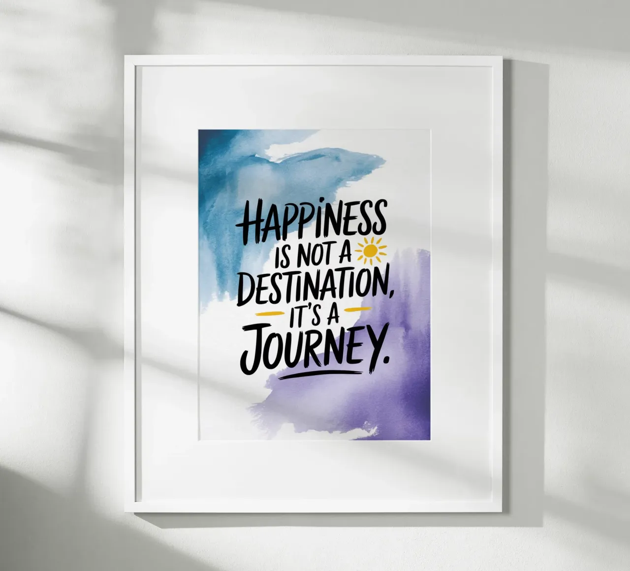 Le bonheur n'est pas une destination, c'est un voyage poster de logic