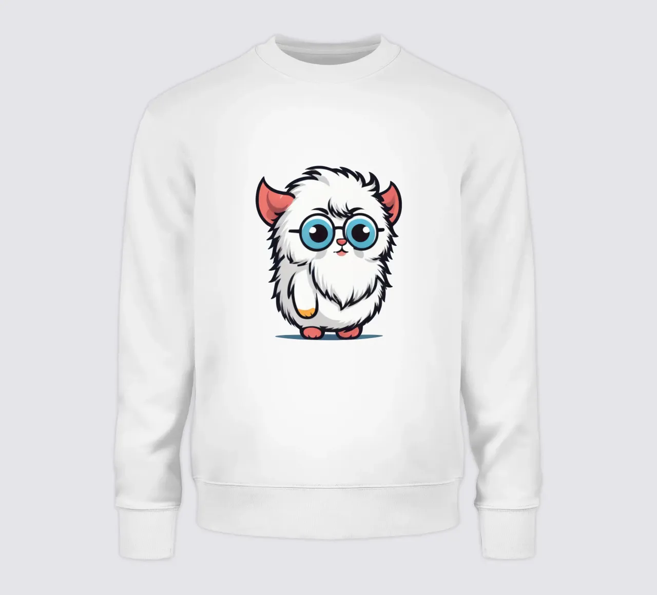 Simpatica creatura soffice con occhiali felpa da DesignDoodle