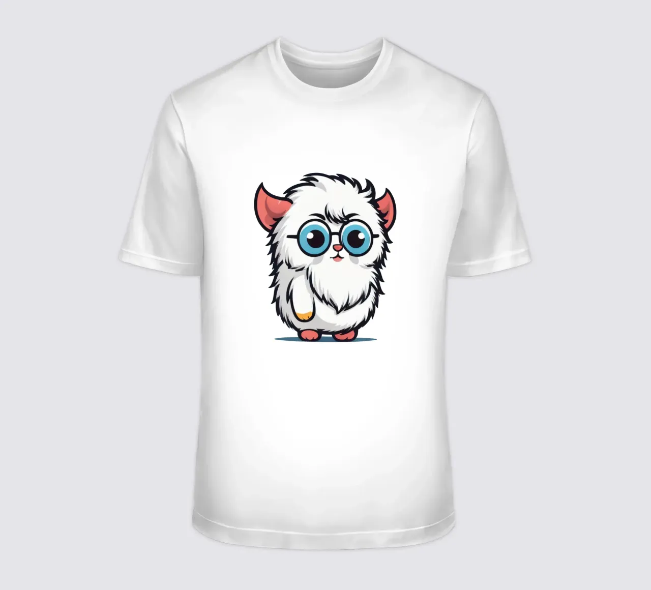 Simpatica creatura soffice con occhiali t-shirt da DesignDoodle