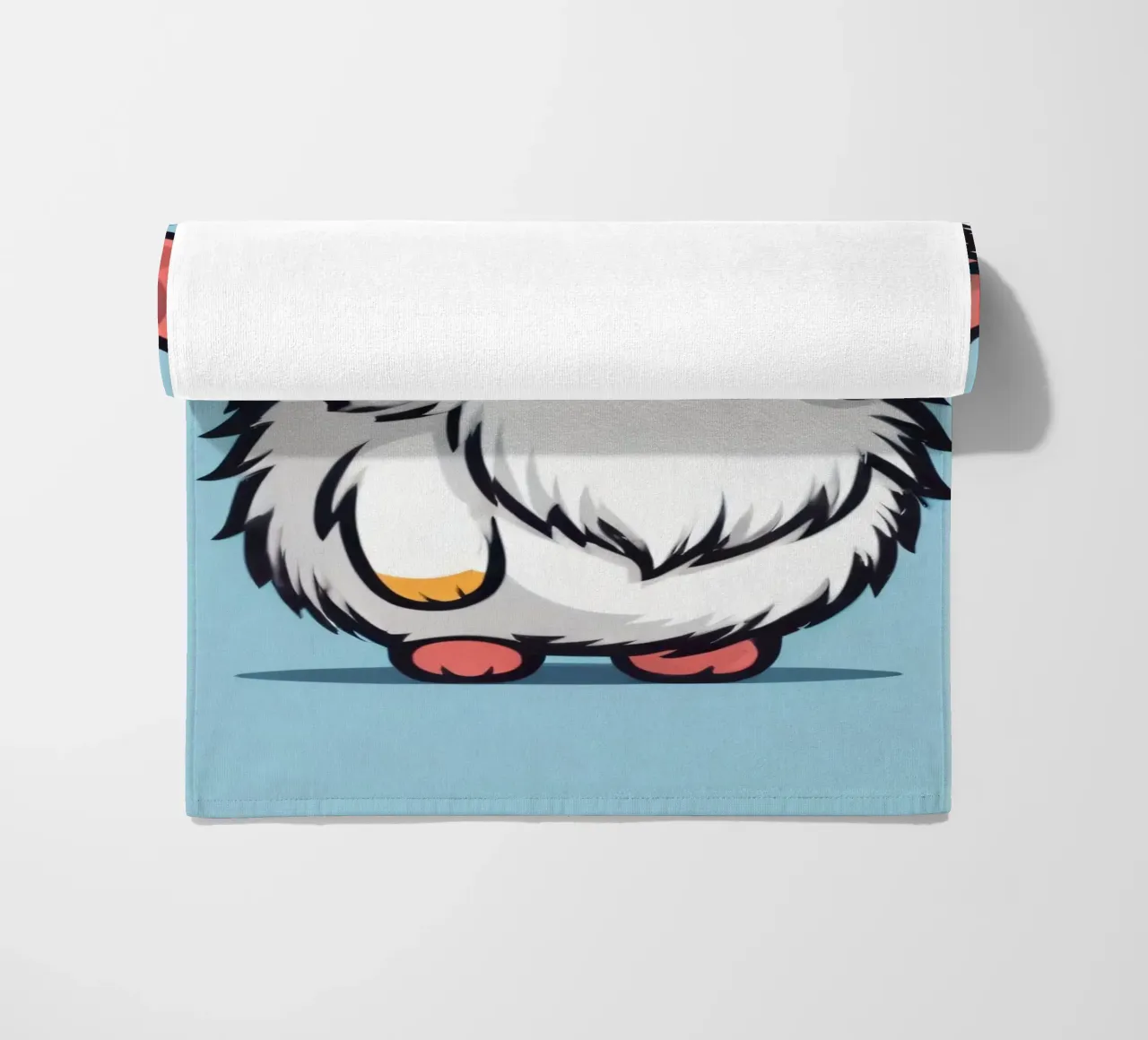 Simpatica creatura soffice con occhiali telo mare da DesignDoodle