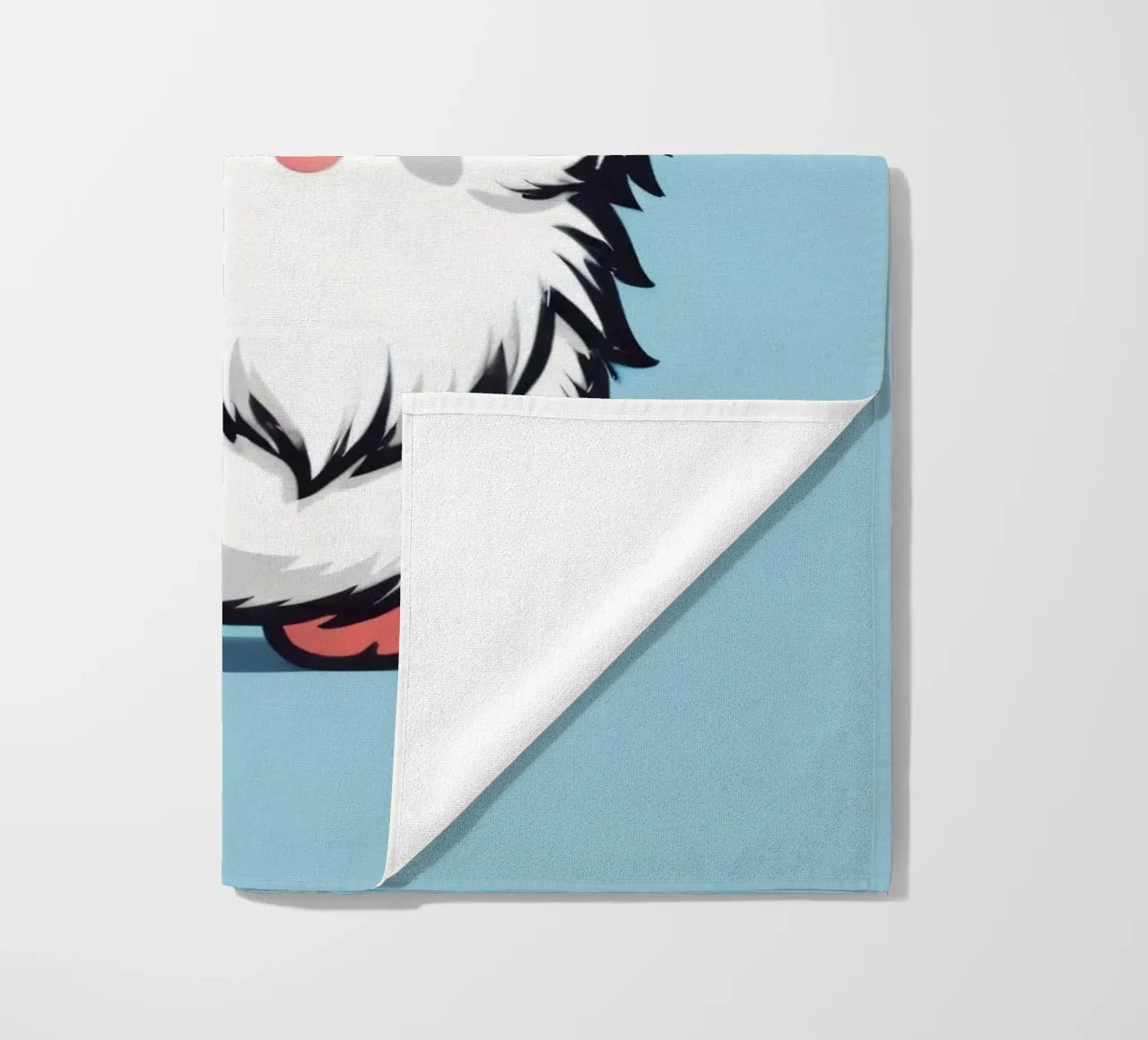 Simpatica creatura soffice con occhiali telo mare da DesignDoodle