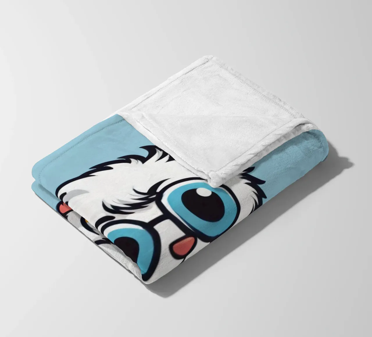 Simpatica creatura soffice con occhiali coperta in pile da DesignDoodle