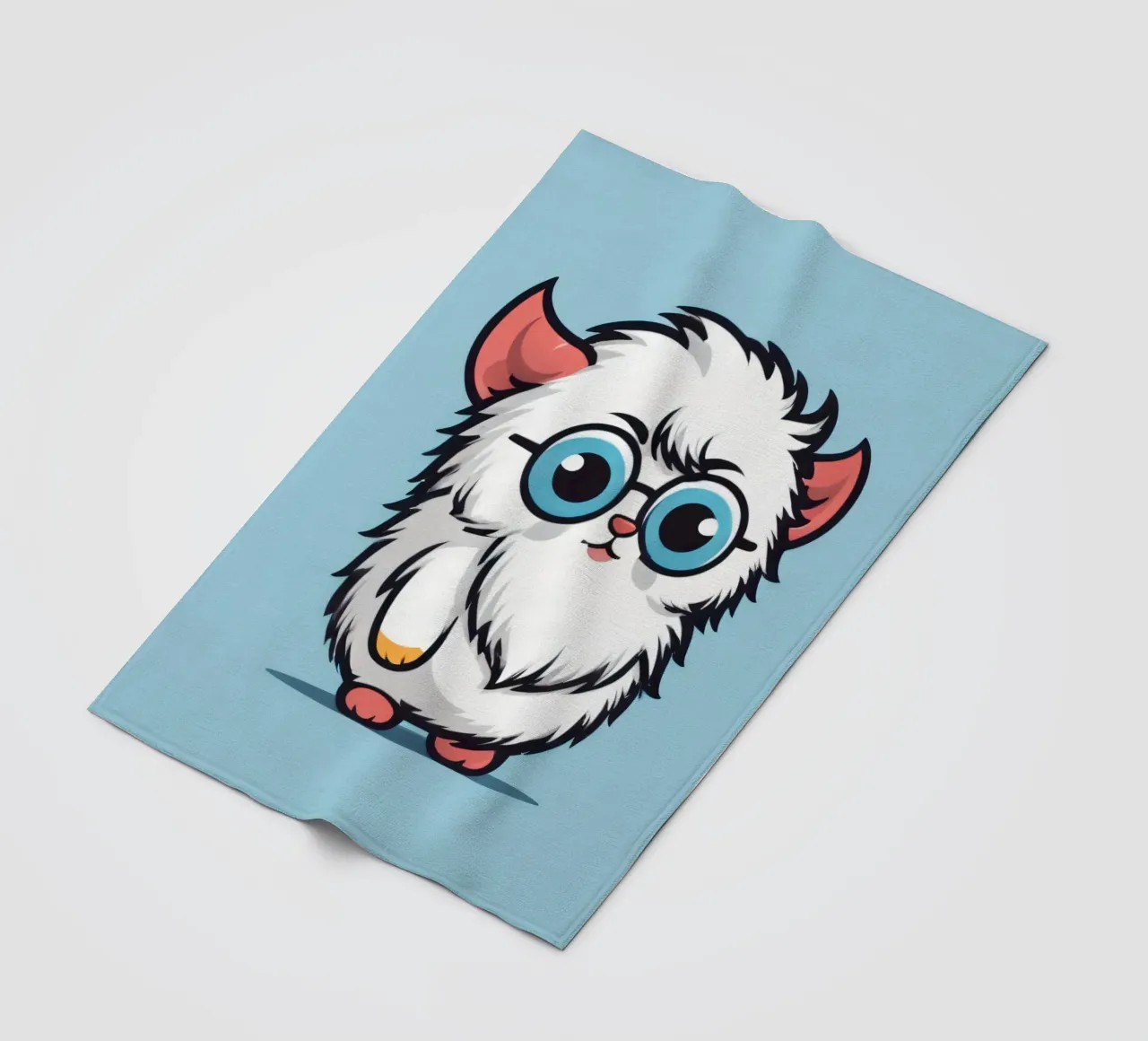 Simpatica creatura soffice con occhiali coperta in pile da DesignDoodle