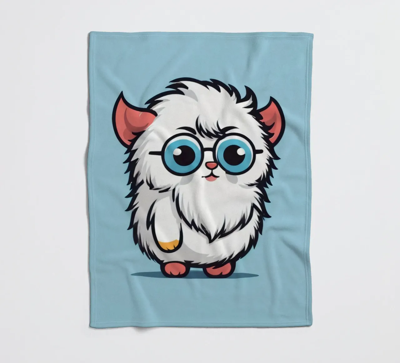 Simpatica creatura soffice con occhiali coperta in pile da DesignDoodle