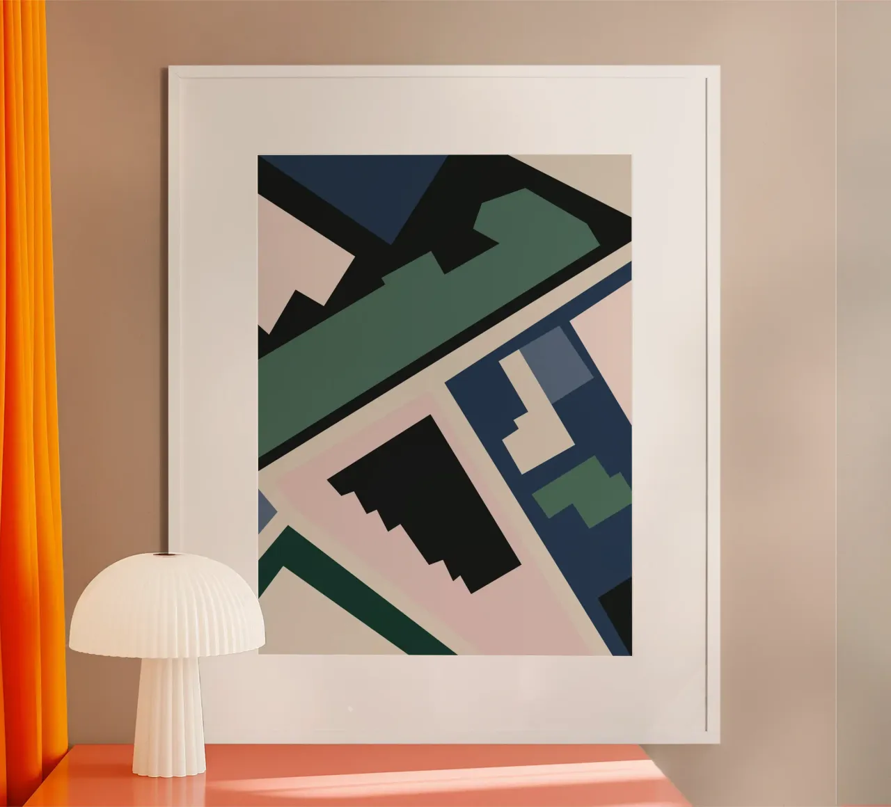 Somewhere poster with aluminum frame by susanapaz