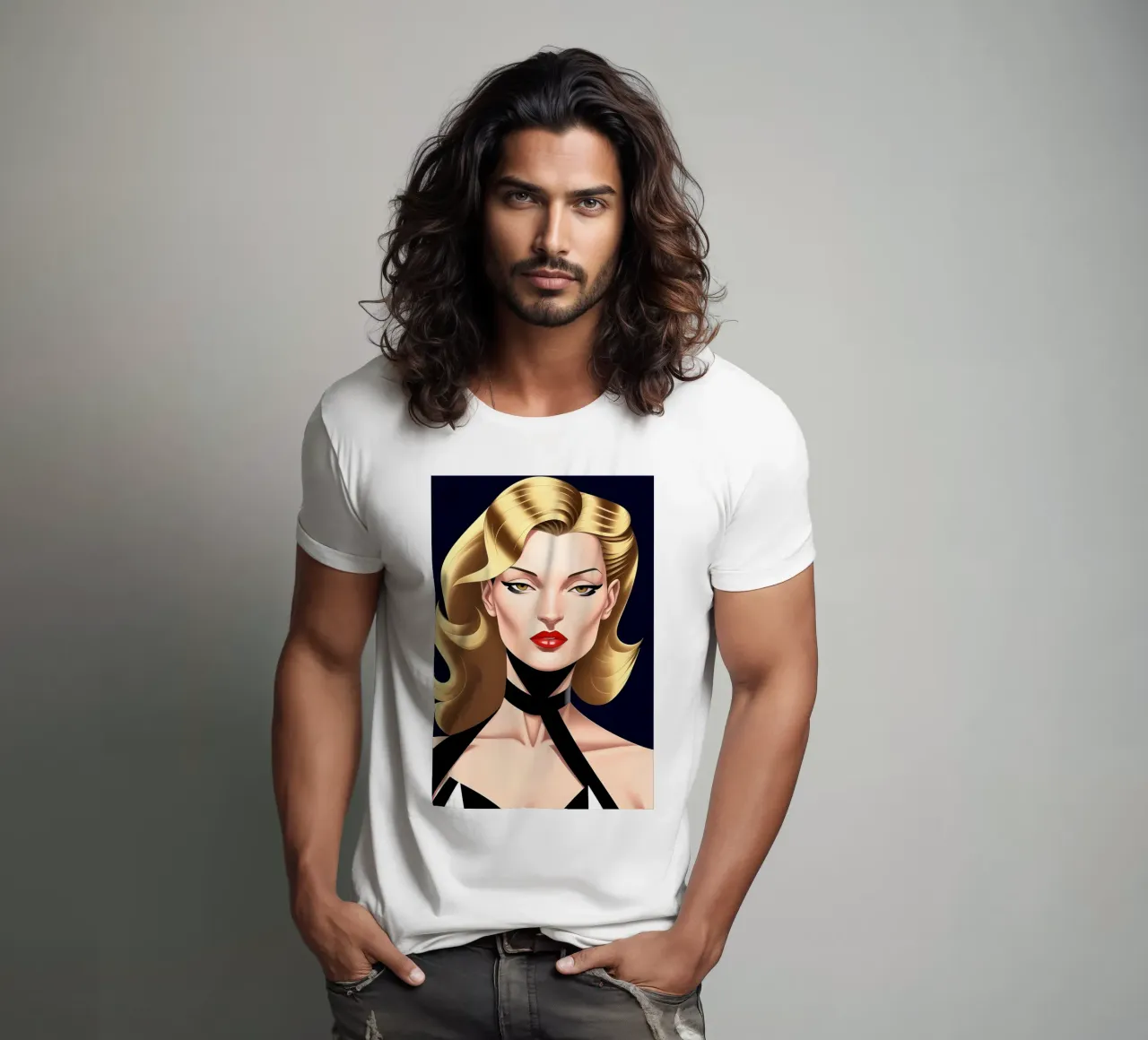Elegante e sofisticato t-shirt da ART DECO