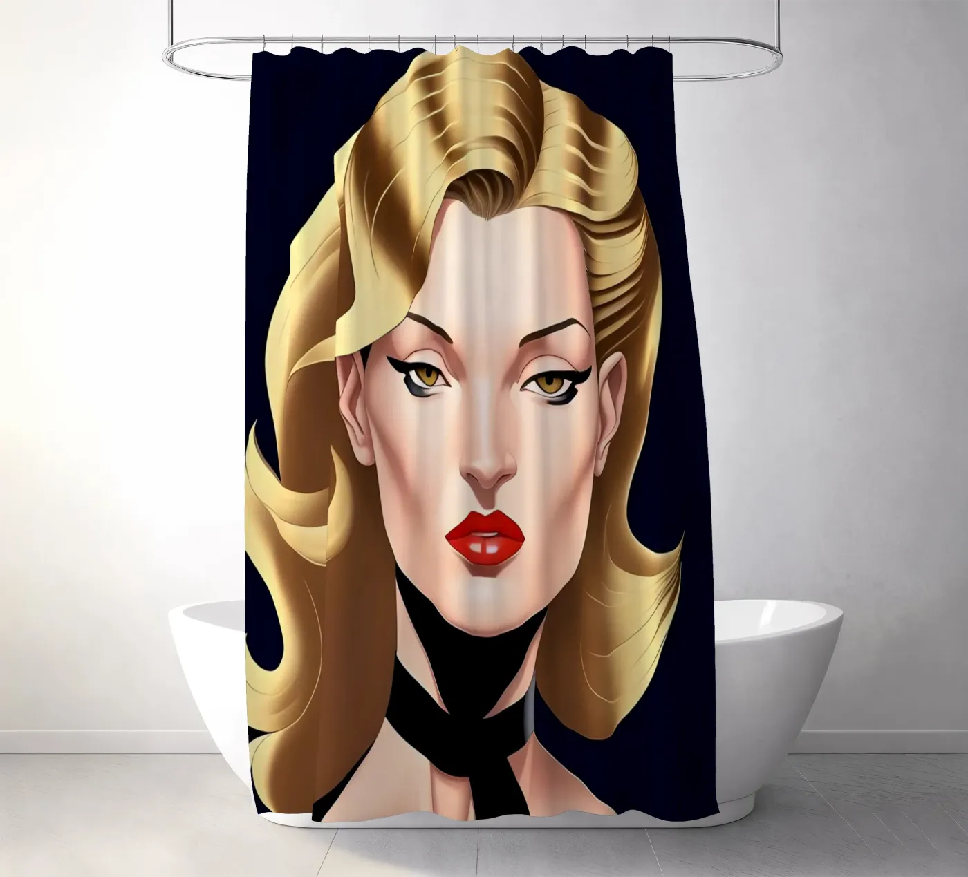 Elegante e sofisticato tenda da doccia da ART DECO