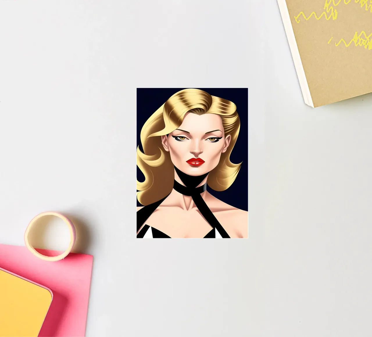 Elegante e sofisticato adesivo da ART DECO