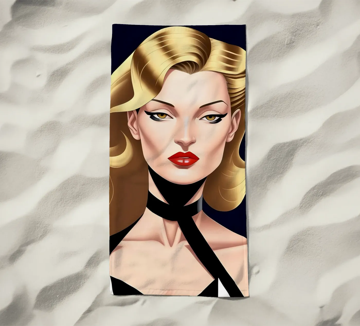 Elegante e sofisticato telo mare da ART DECO