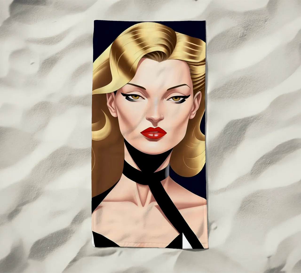 Elegante e sofisticato telo mare da ART DECO