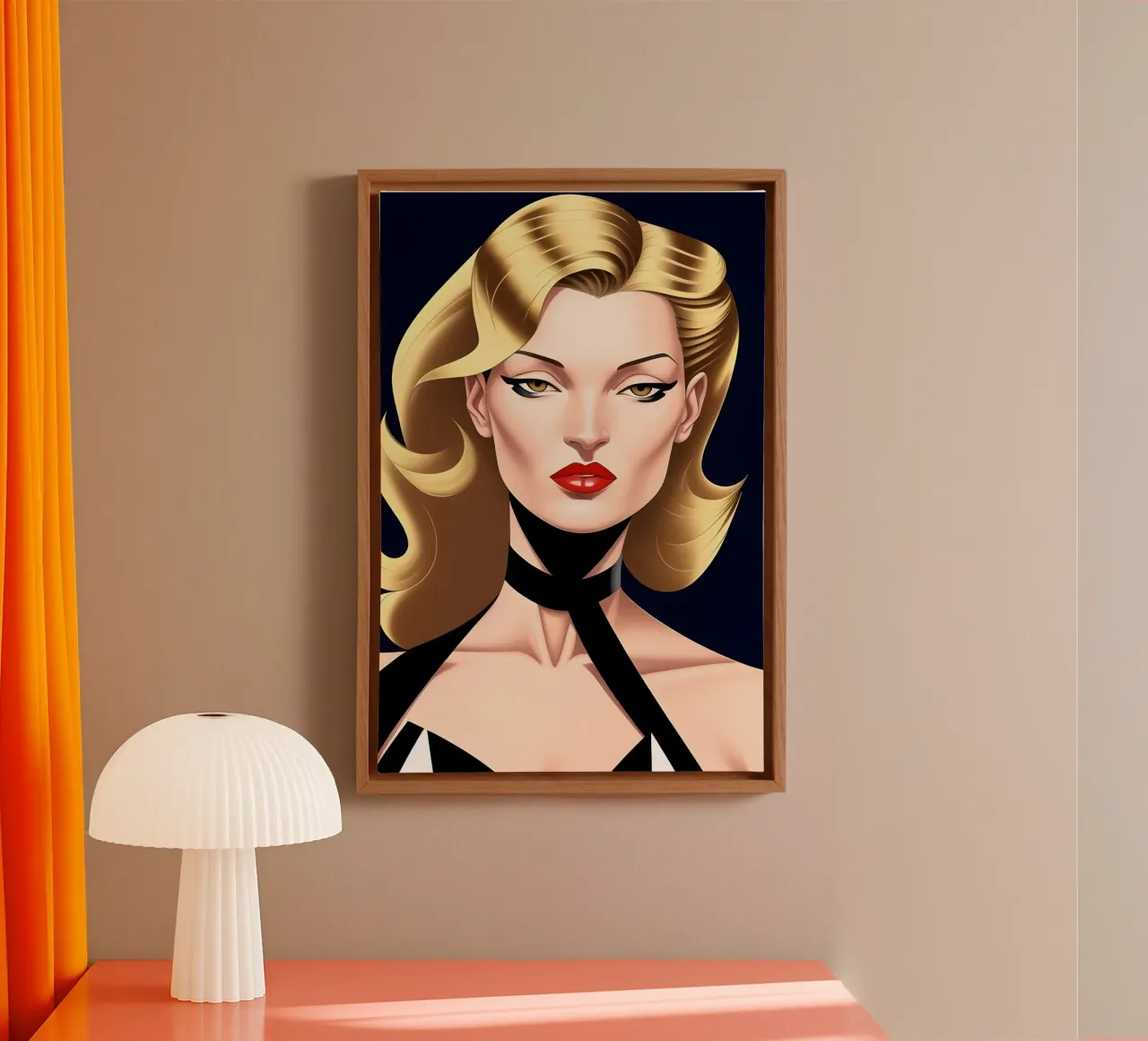 Elegante e sofisticato tela da ART DECO