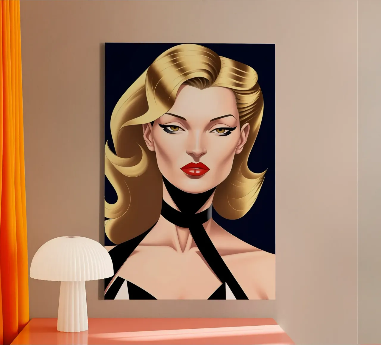 Elegante e sofisticato tela da ART DECO