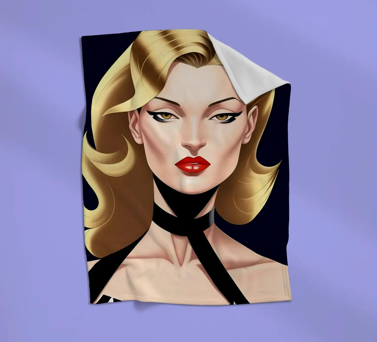 Elegante e sofisticato coperta in pile da ART DECO