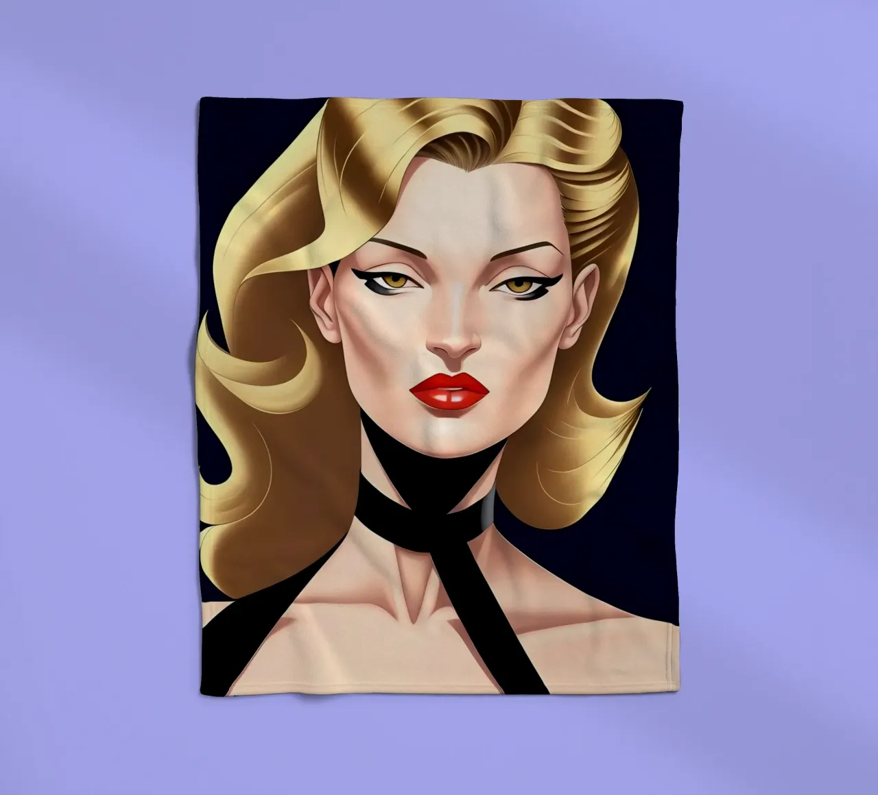 Elegante e sofisticato coperta in pile da ART DECO