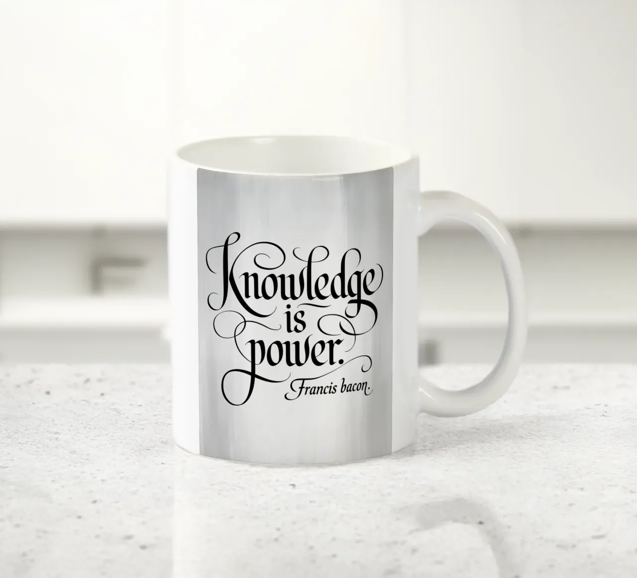 La conoscenza è potere. tazza in ceramica da logic
