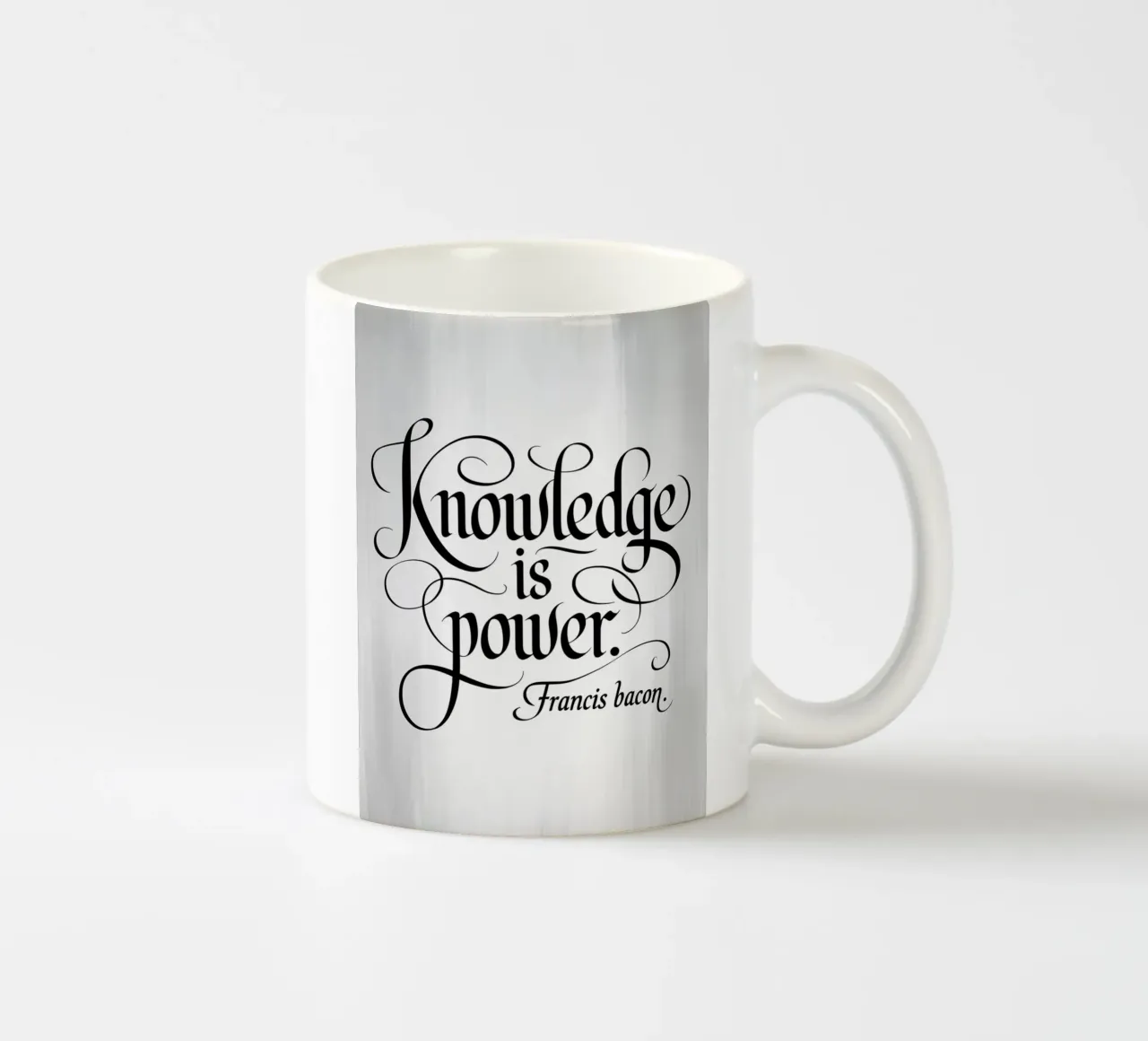 La conoscenza è potere. tazza in ceramica da logic