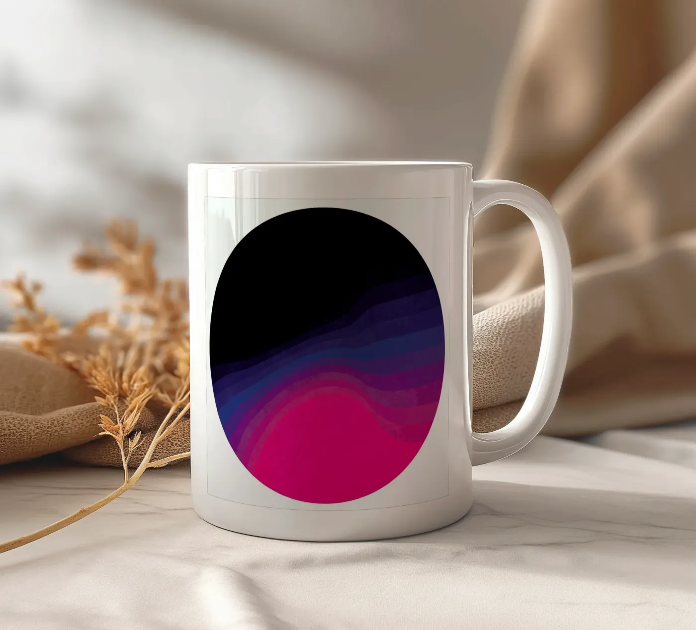 Plot Twist ceramic mug by Lines Inside