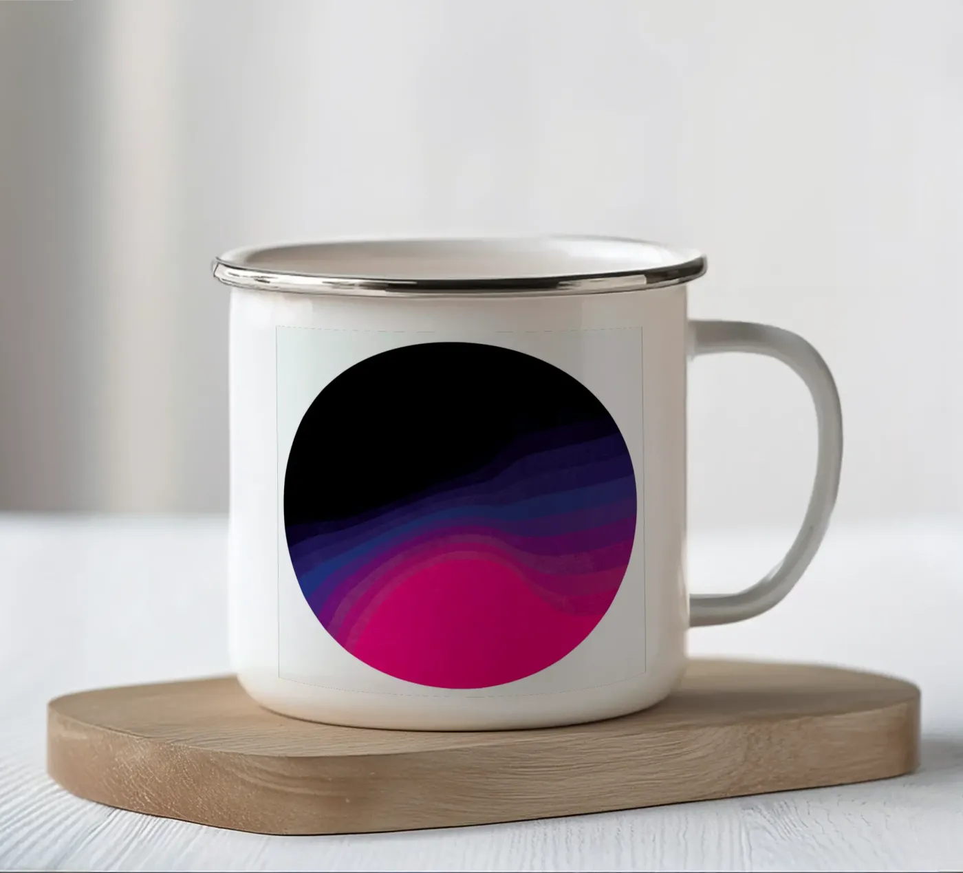 Plot Twist tazza in smalto da Abstract Joy