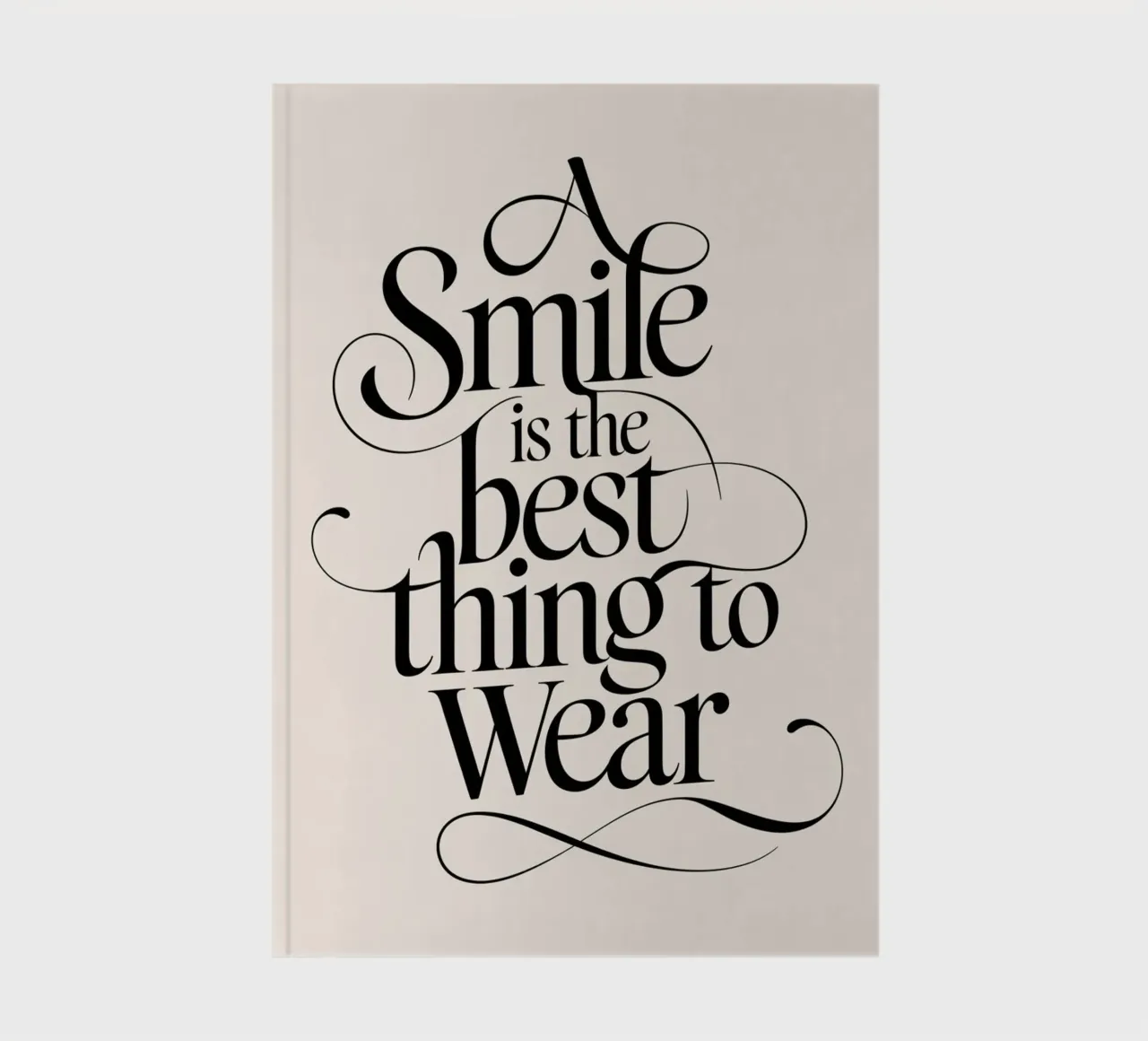 A SMILE IS THE BEST THING TO WEAR notebook by logic