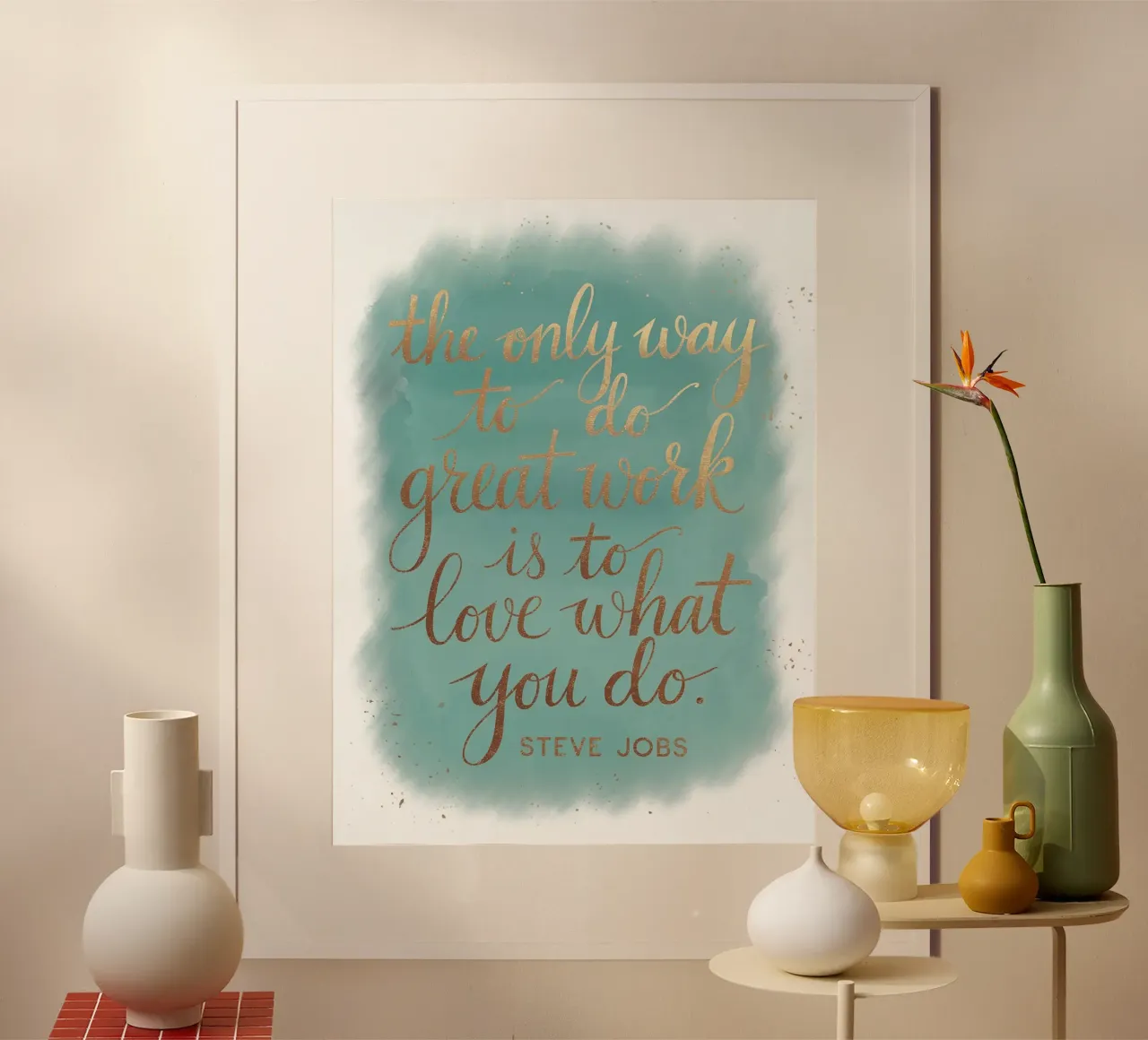 The only way to do great work is to love what you do. hahnemühle by logic