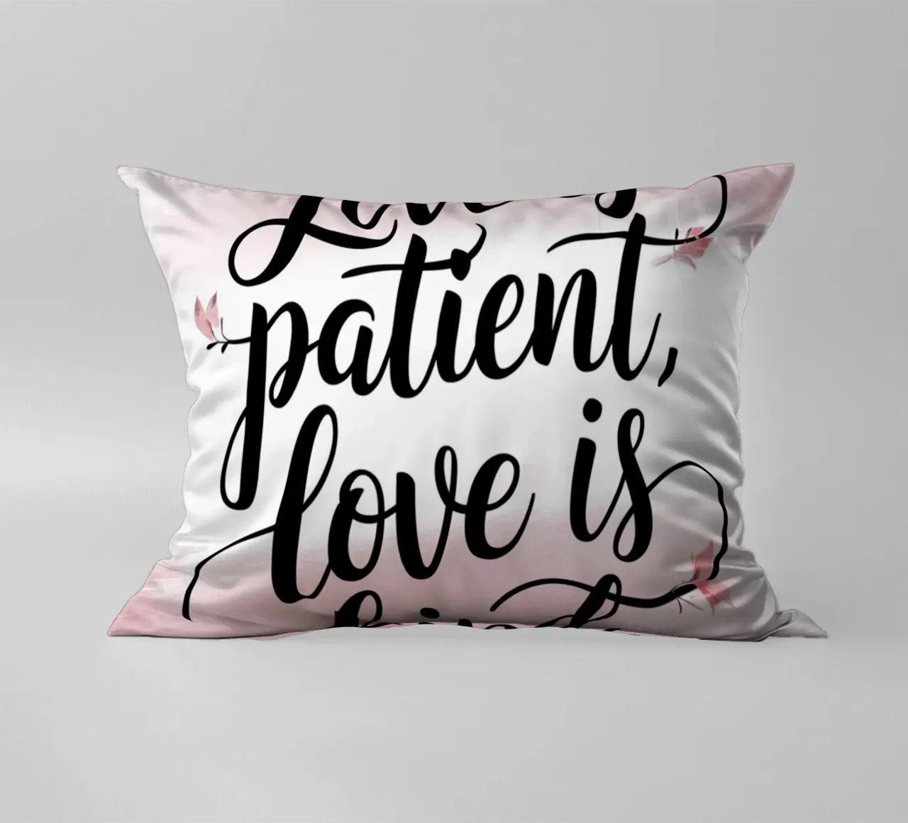 L'amore è paziente, l'amore è gentile. cuscino da logic