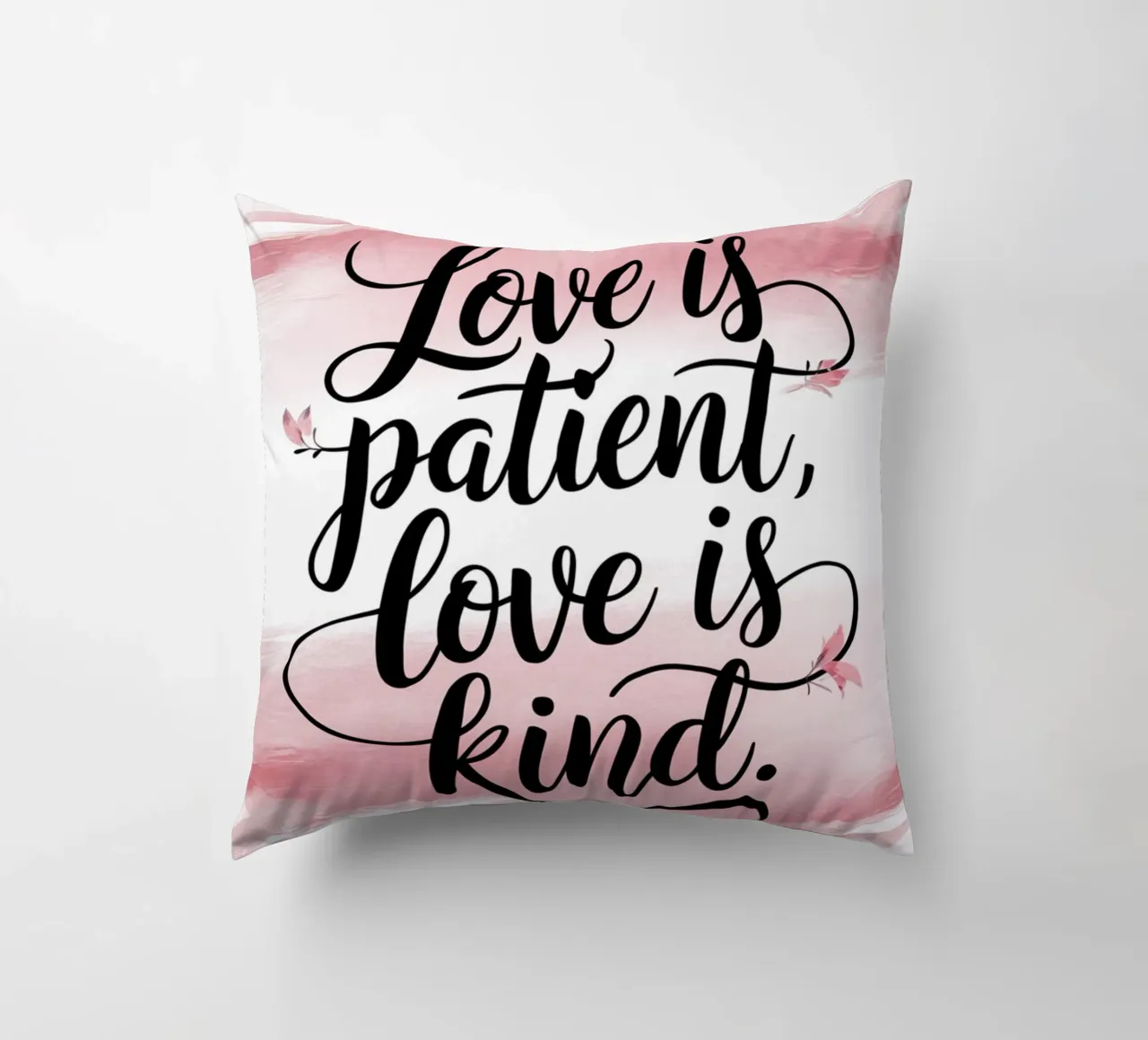 L'amore è paziente, l'amore è gentile. cuscino da logic