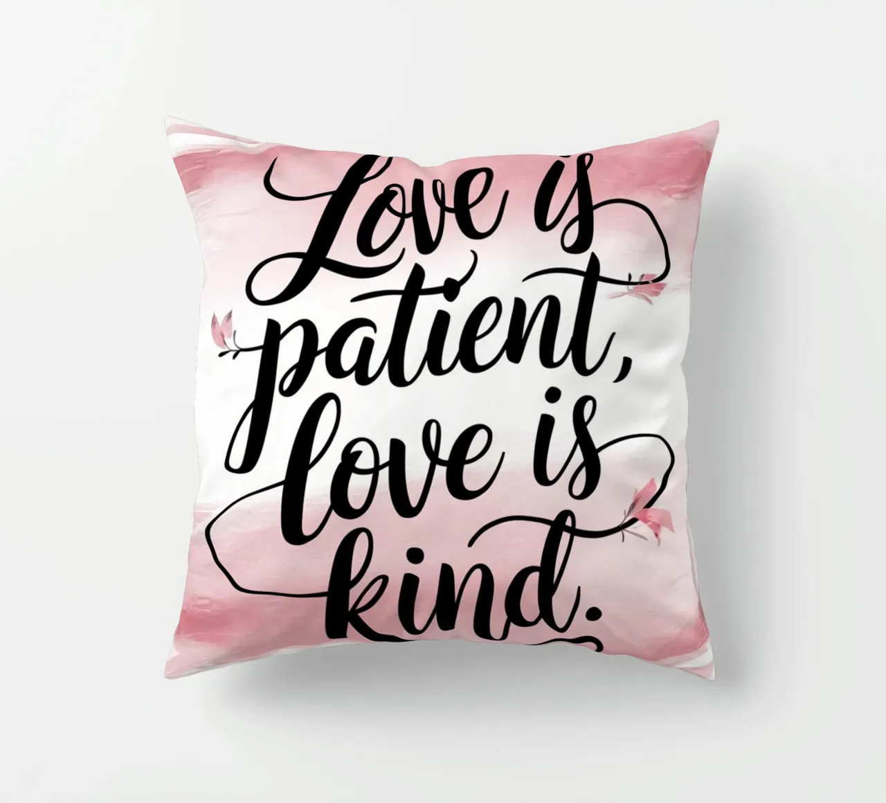 L'amore è paziente, l'amore è gentile. cuscino da logic