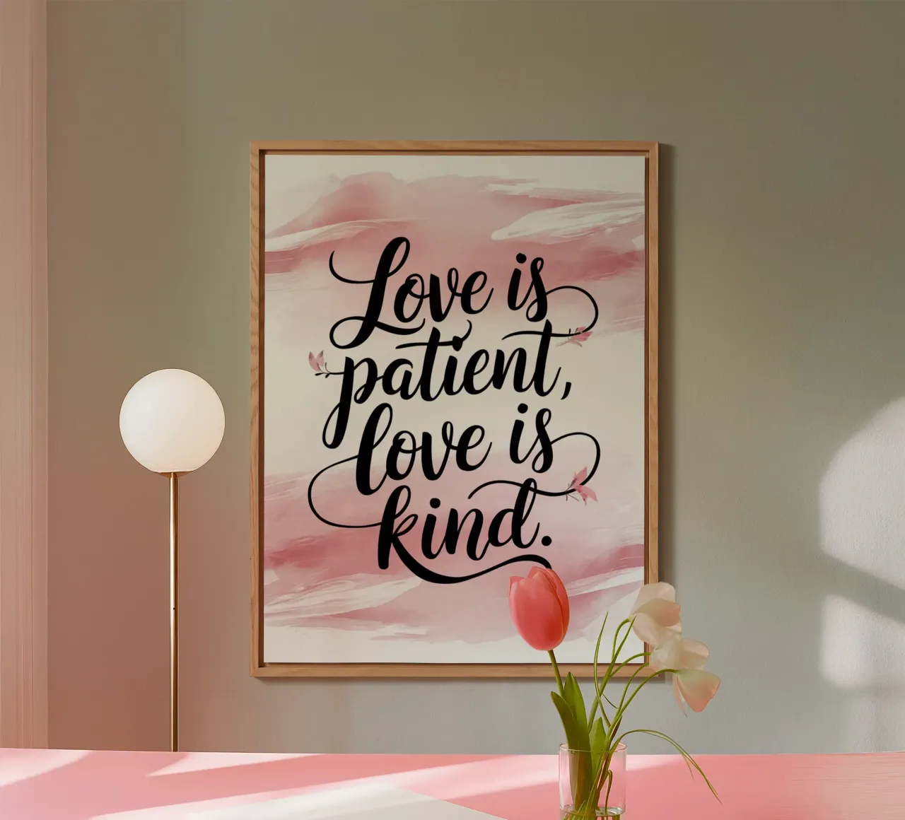 L'amore è paziente, l'amore è gentile. alluminio dibond da logic