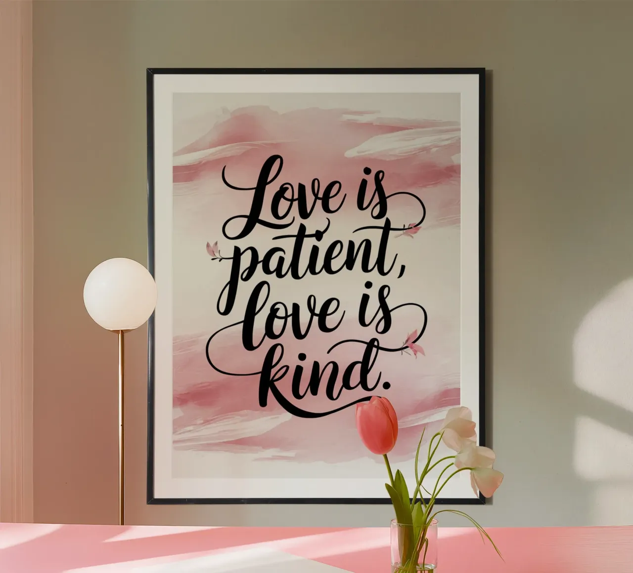 L'amore è paziente, l'amore è gentile. carta hahnemühle da logic