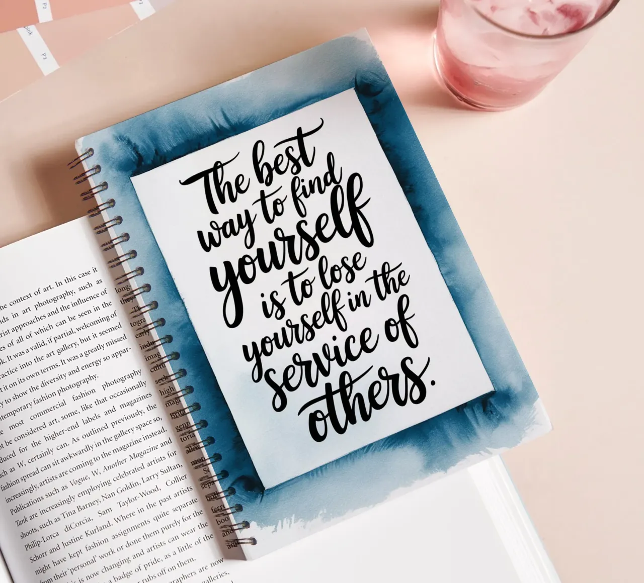 Finding Yourself in Service spiral notebook by logic