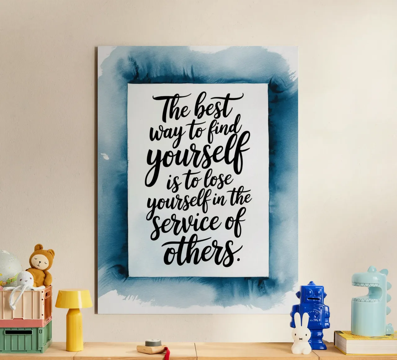 Finding Yourself in Service alu-dibond by logic