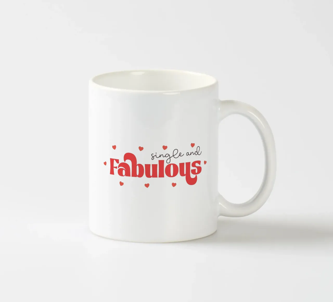 Single and Fabulous tazza in ceramica da edsonramosart