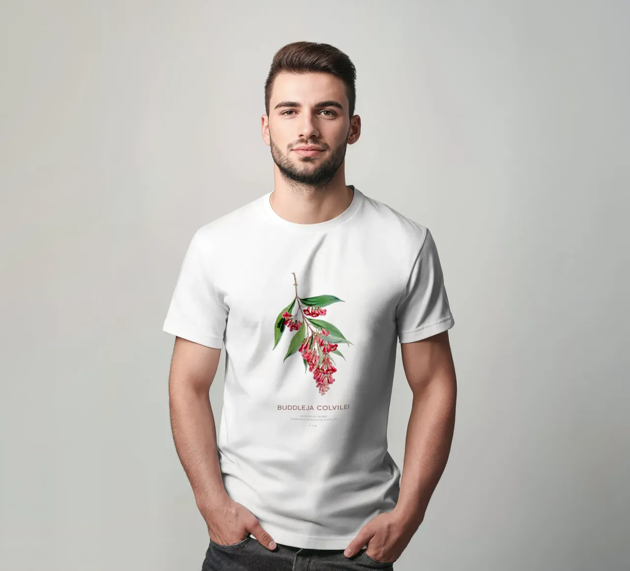 Sommerflieder oder Buddleja colvilei T-Shirt von Vintagrafica