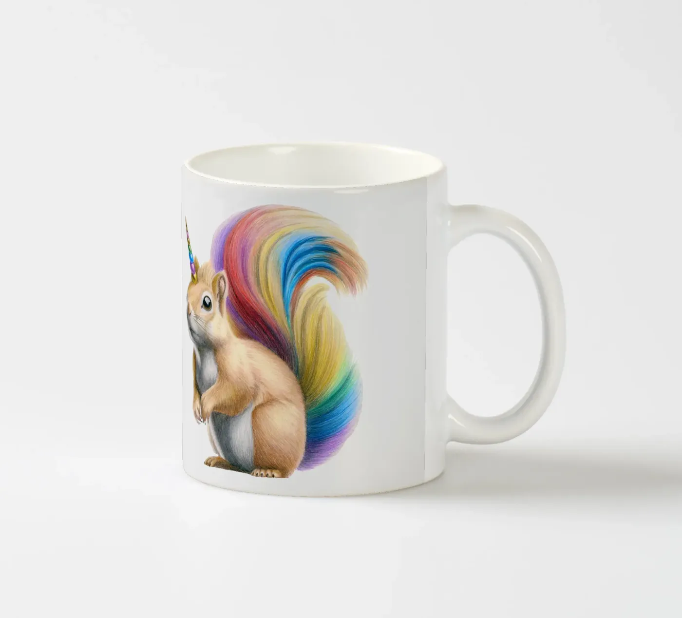 Squirrel unicorn ceramic mug by Graphit und Farbe