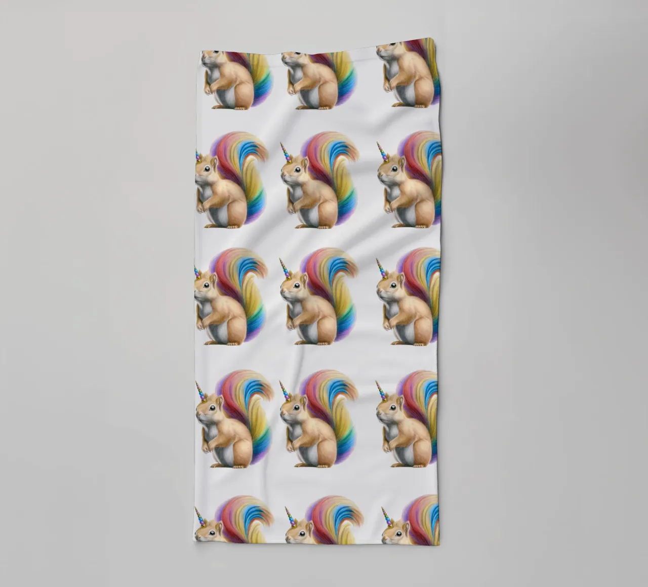 Squirrel unicorn towel by Graphit und Farbe