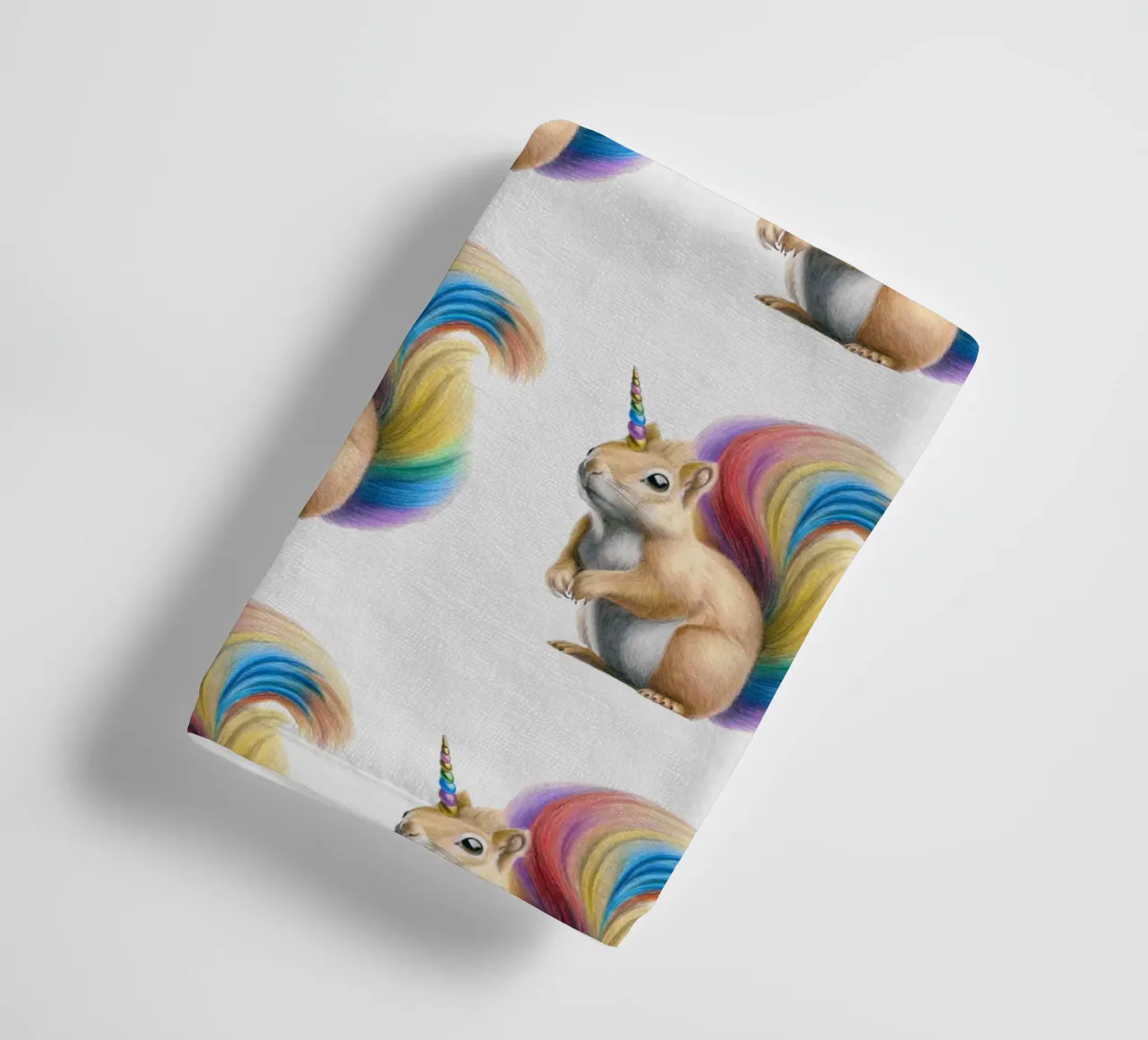 Squirrel unicorn towel by Graphit und Farbe