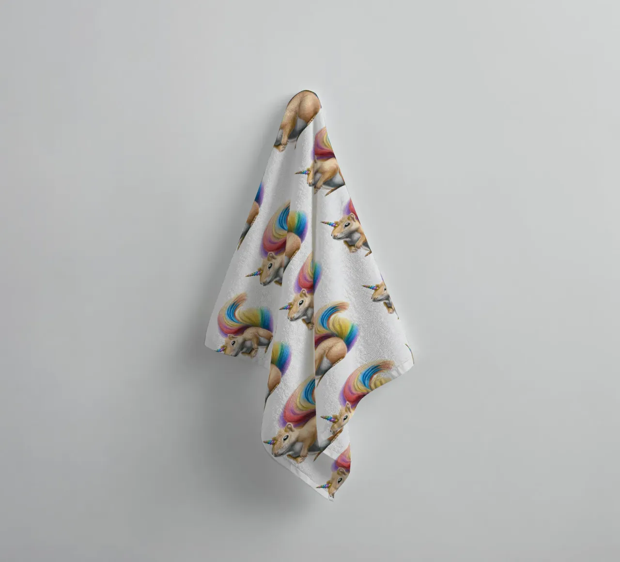 Squirrel unicorn towel by Graphit und Farbe