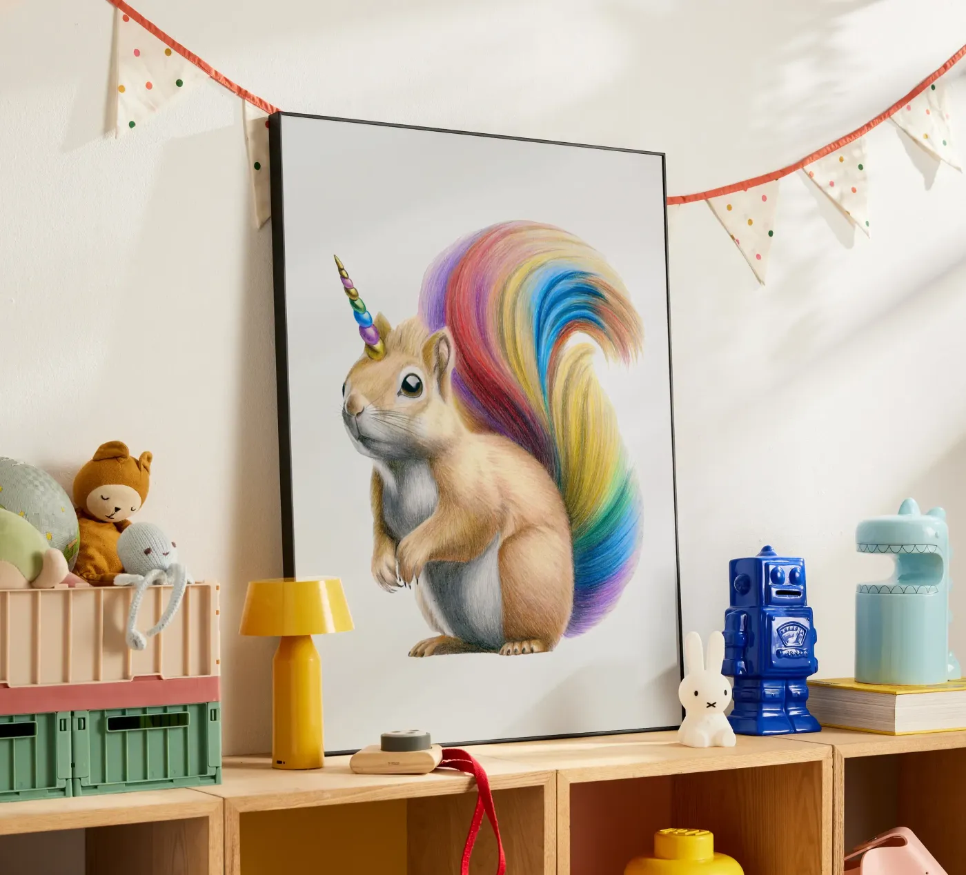 Squirrel unicorn forex plate by Graphit und Farbe