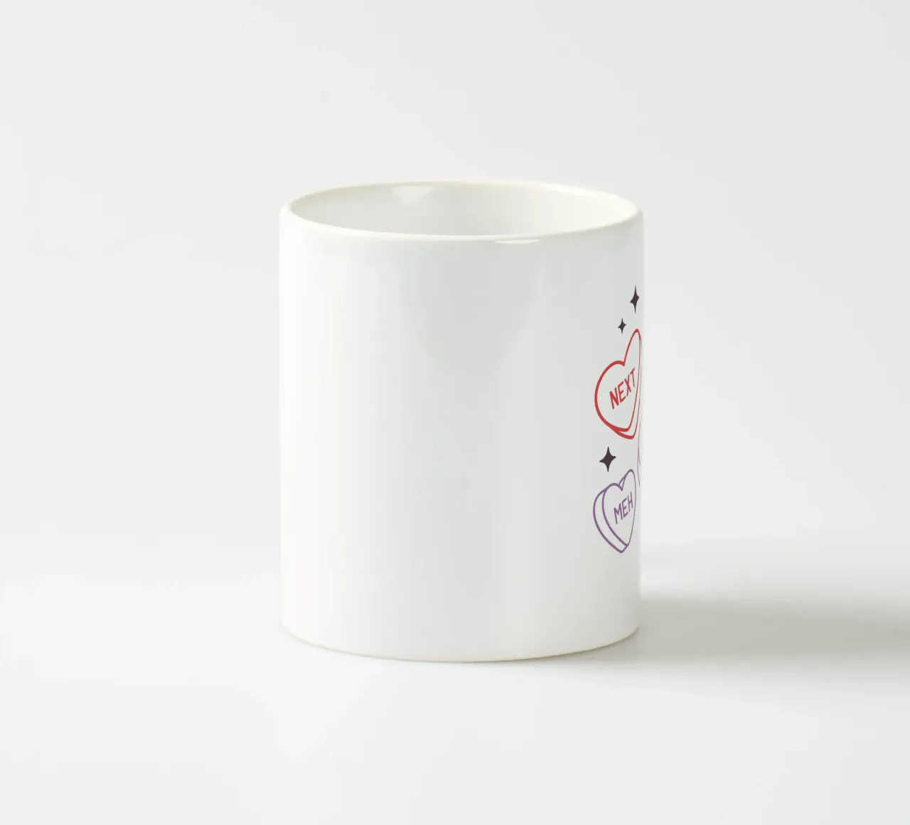 U WISH. HARD PASS. NEXT. LOL NOPE, MEH. tazza in ceramica da edsonramosart