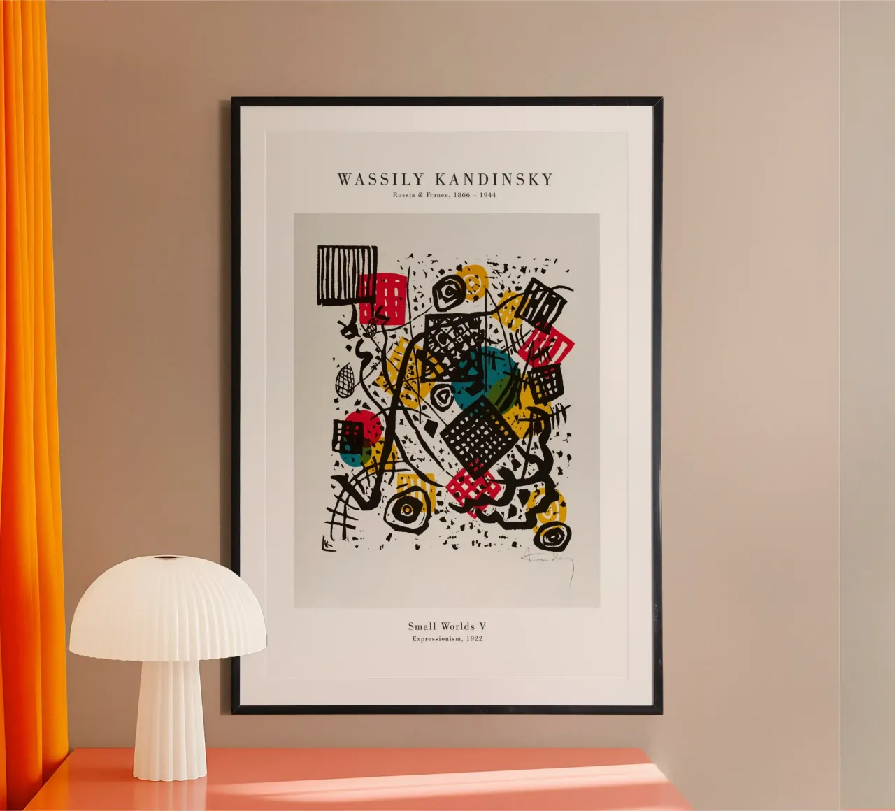 Wassily Kandinsky - Kleine Welten V carta hahnemühle da Old Masters