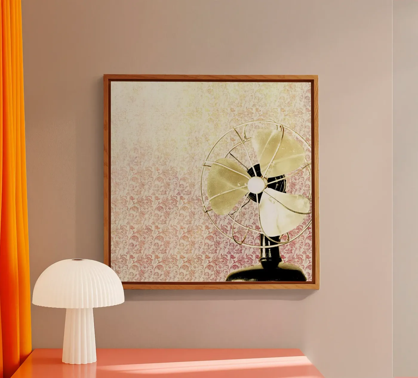 Retro Fan acryl van Keri Bevan